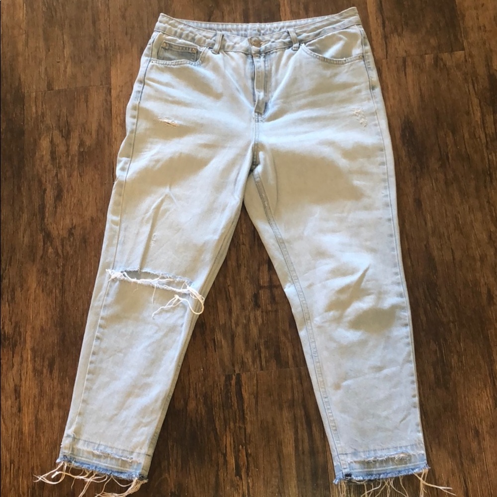 Topshop MOTO Distressed Boyfriend Jeans